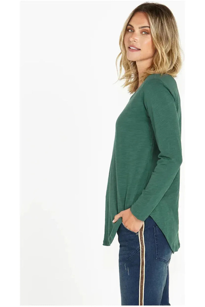 Megan Long Sleeve Dark Green