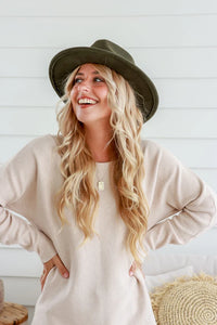 Fedora Hat Khaki