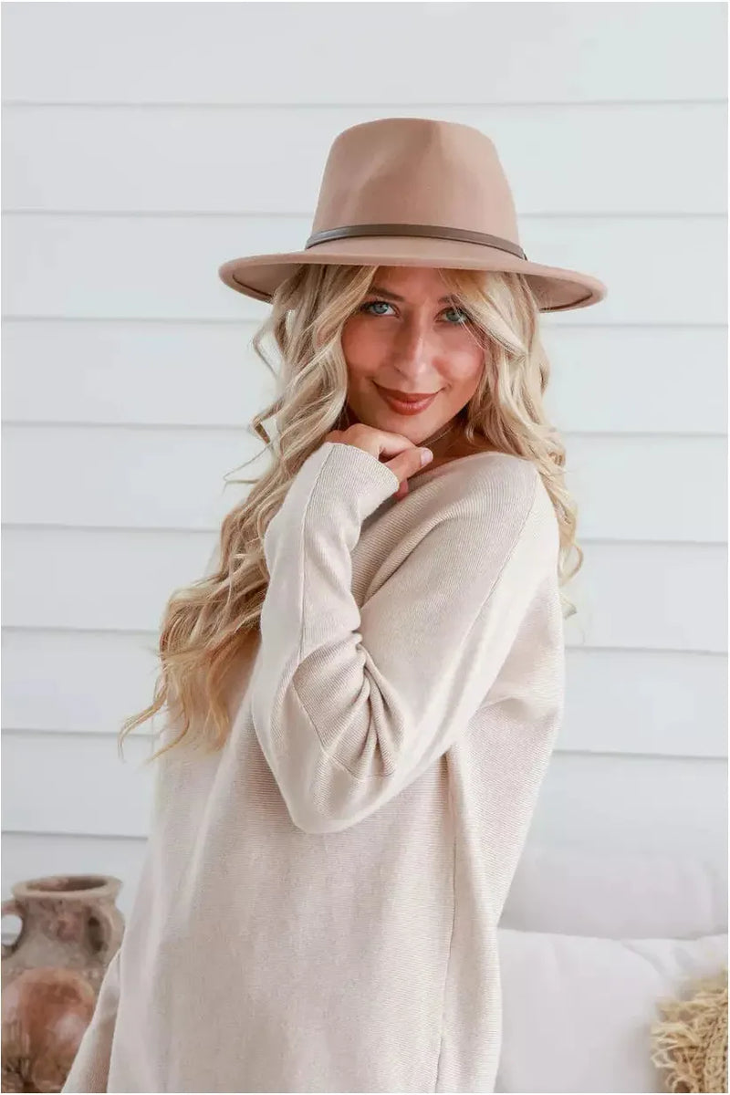 Fedora Hat Tan