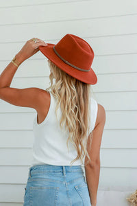 Fedora Hat Terracotta