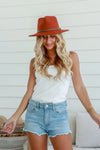 Fedora Hat Terracotta