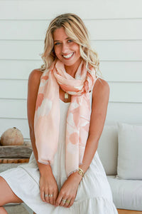 Printed Scarf Coral