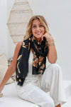 Metallic Scarf Black