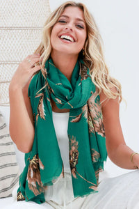 Metallic Scarf Green