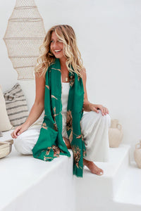 Metallic Scarf Green