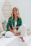 Metallic Scarf Green