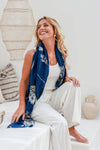 Metallic Scarf Midnight