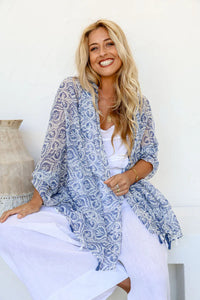 Paisley Scarf Blue