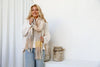 Tartan Scarf Soft Grey/Lemon