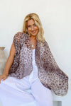 Animal Printed Scarf Natural