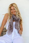 Animal Printed Scarf Natural