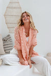 Checked Scarf Apricot Crush