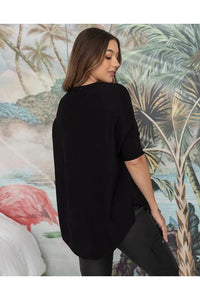Frankie Batwing Knit Black