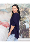 Frankie Batwing Knit Navy