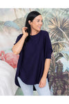 Frankie Batwing Knit Navy