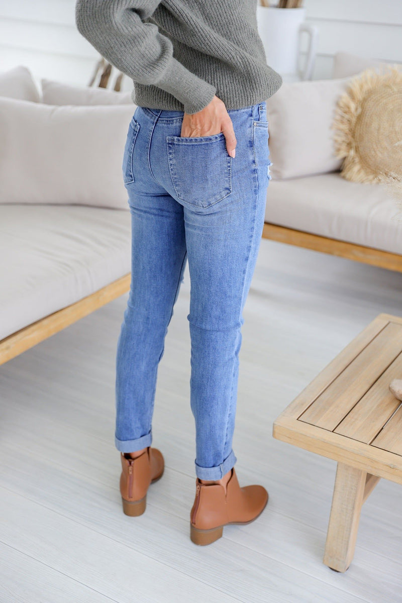 Frankie Rip Mom Denim Jean