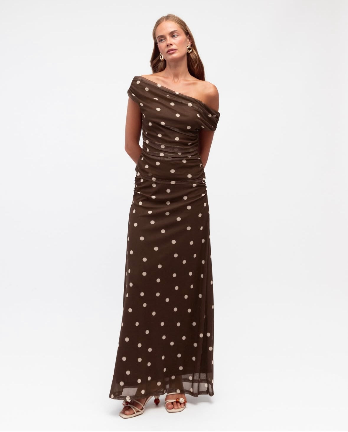 Dotted Delight Skirt Chocolate