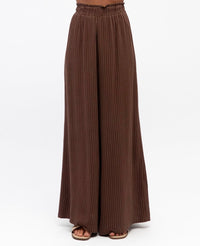 Jaymie Linen Pant Chocolate