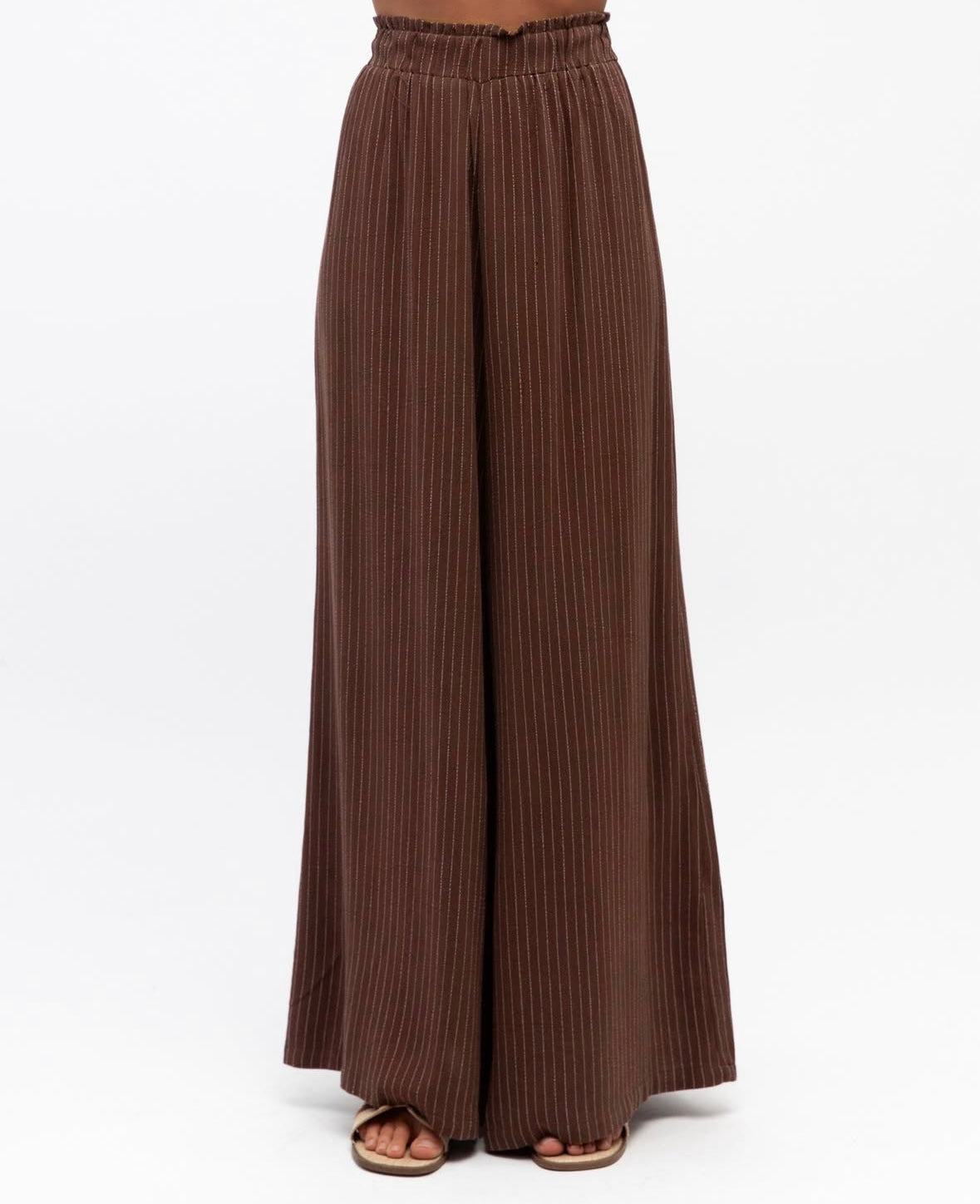 Jaymie Linen Pant Chocolate