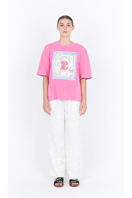 Daisy Crab Tee Pink