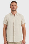 Hampton S/S Linen Shirt Oatmeal