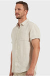 Hampton S/S Linen Shirt Oatmeal