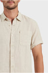 Hampton S/S Linen Shirt Oatmeal