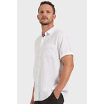 Hampton Linen S/S Shirt White