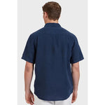 Hampton Linen S/S Shirt Navy