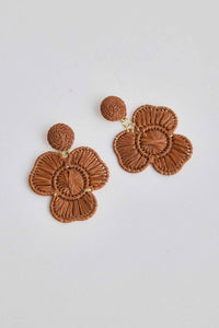 Cameron Earrings Tan