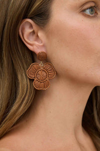 Cameron Earrings Tan