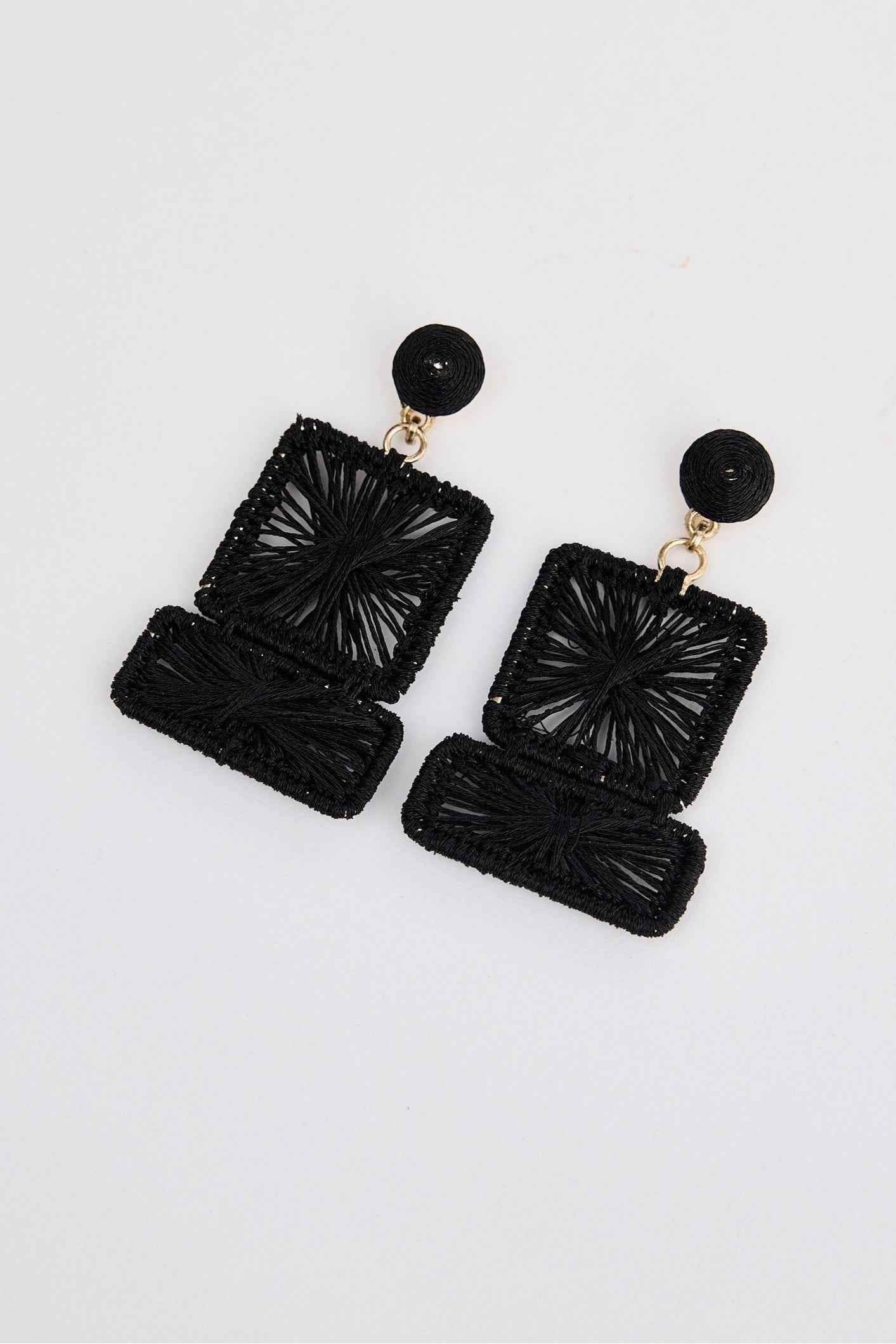 Elliot Earrings Black