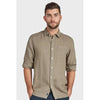 Hampton L/S Linen Shirt Olive