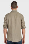 Hampton L/S Linen Shirt Olive