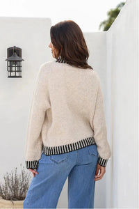 Tilly Stitch Knit Latte/Black