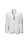 Stallone Plain Weave Suit White