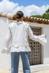 Ellie Tie Up Blouse White