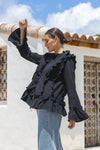 Ellie Tie Up Blouse Black