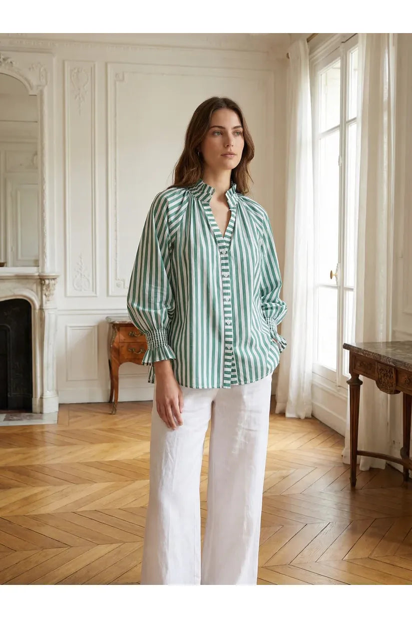 Stripe Shirt Green