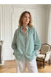 Stripe Shirt Green