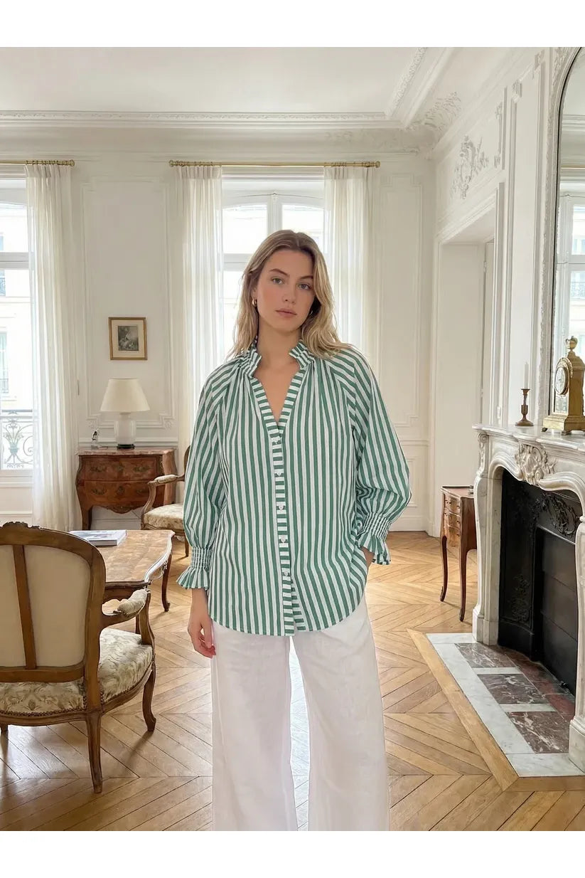 Stripe Shirt Green