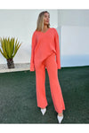 Ava Knit Set Tangerine