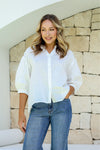 Dixie Linen Shirt White