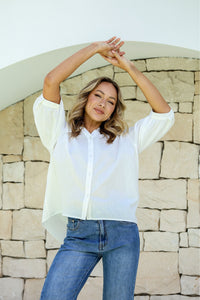Dixie Linen Shirt White