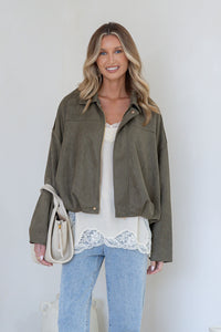 Sadie Bomber Jacket Khaki