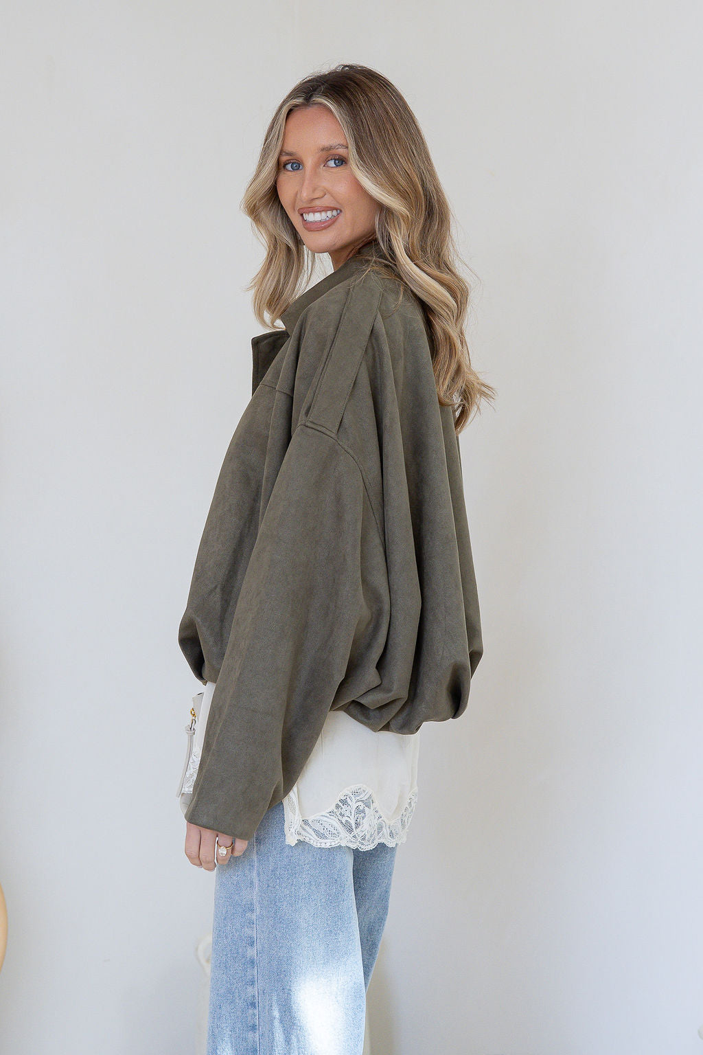Sadie Bomber Jacket Khaki