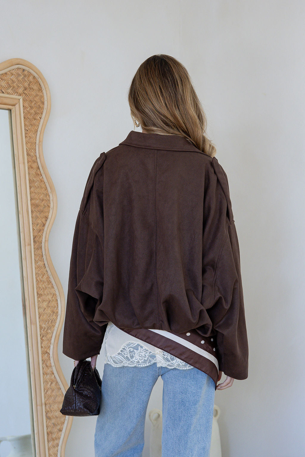 Sadie Bomber Jacket Chocolate
