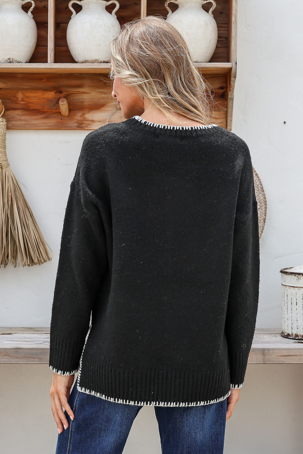 Sadie Cabled Knit Black