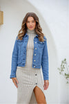 Harper Denim Jacket Dark Blue