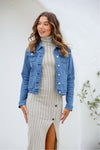 Harper Denim Jacket Dark Blue